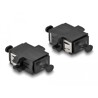 Adapter światłowodowy MPO żeńskie na MPO żeńskie, czarny Delock 87932