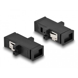 Adapter światłowodowy MTRJ żeńskie na MTRJ żeńskie, czarny Delock 87933