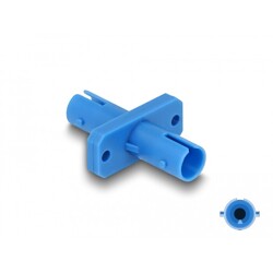 Adapter światłowodowy ST Simplex żeńskie na ST Simplex żeńskie, niebieski Delock 87934