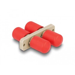 Adapter światłowodowy ST Duplex żeńskie na ST Duplex żeńskie, beżowy Delock 87935