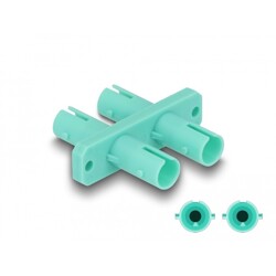 Adapter światłowodowy ST Duplex żeńskie na ST Duplex żeńskie, morski Delock 87936