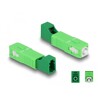 Adapter światłowodowy hybrydowy SC Simplex męskie na LC Simplex żeńskie, zielony Delock 87940