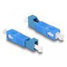 Adapter światłowodowy hybrydowy SC Simplex męskie na LC Simplex żeńskie, niebieski Delock 87941