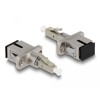 Adapter światłowodowy hybrydowy LC Simplex męskie na SC Simplex żeńskie, beżowy Delock 87945