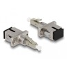 Adapter światłowodowy hybrydowy LC Simplex męskie na SC Simplex żeńskie, beżowy Delock 87945