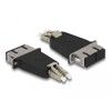 Adapter światłowodowy hybrydowy LC Duplex męskie na SC Duplex żeńskie, beżowy Delock 87948