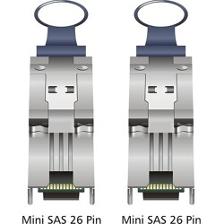 Przewód Mini SAS SFF-8088  Mini SAS SFF-8088 1 m Delock 83061