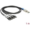 Przewód Mini SAS SFF-8088  4 x eSATA, 1 m Delock 83064