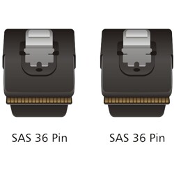 Przewód Mini SAS SFF-8087  Mini SAS SFF-8087, 1 m Delock 83073