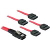 Przewód Mini SAS SFF-8087  4 x 7-pinowe SATA, 1 m Delock 83074