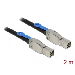 Przewód Mini SAS HD SFF-8644  Mini SAS HD SFF-8644, 2 m Delock 83395