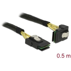 Przewód Mini SAS SFF-8087  Mini SAS SFF-8087, kątowe, 0,5 m Delock 83622