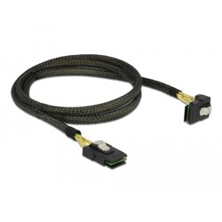 Przewód Mini SAS SFF-8087  Mini SAS SFF-8087, kątowe, 1 m Delock 83642