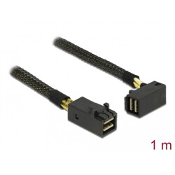Przewód Mini SAS HD SFF-8643  Mini SAS HD SFF-8643, kątowe, 1 m Delock 83643