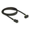 Przewód Mini SAS HD SFF-8643  Mini SAS HD SFF-8643, kątowe, 1 m Delock 83643