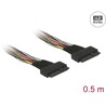 Kabel U.2 SFF-8639 gniazdo  SFF-8639 gniazdo 0,5 m Delock 84824