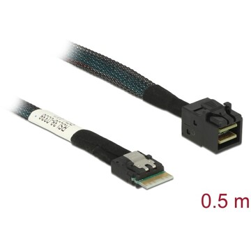 Przewód Slim SAS SFF-8654 4i  Mini SAS HD SFF-8643, 50 cm Delock 85081