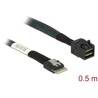 Przewód Slim SAS SFF-8654 4i  Mini SAS HD SFF-8643 50 cm Delock 85081