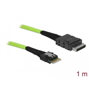Przewód OCuLink PCIe SFF-8611  Slim SAS SFF-8654, 1 m Delock 85755