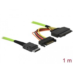 Kabel OCuLink PCIe SFF-8611 Host  SFF-8639 Device 1 m Delock 85756