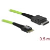 Przewód OCuLink PCIe SFF-8611  Slim SAS SFF-8654, 0,5 m Delock 85801