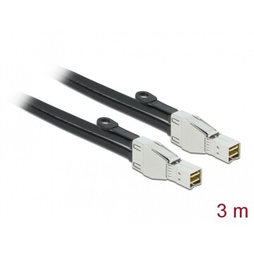 Kabel PCI Express Mini SAS HD SFF-8674 do SFF-8674 3 m Delock 86623