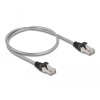 Kabel sieciowy RJ45 Cat.6A U/FTP w koszulce metalowej 0,5m Delock 80107