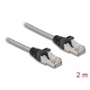Kabel sieciowy RJ45 Cat.6A U/FTP w koszulce metalowej 2m Delock 80109