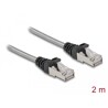 Kabel sieciowy RJ45 Cat.6A U/FTP w koszulce metalowej 2m Delock 80109