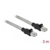 Kabel sieciowy RJ45 Cat.6A U/FTP w koszulce metalowej 3m Delock 80110