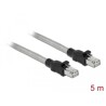 Kabel sieciowy RJ45 Cat.6A U/FTP w koszulce metalowej 5m Delock 80111