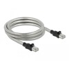 Kabel sieciowy RJ45 Cat.6A U/FTP w koszulce metalowej 5m Delock 80111