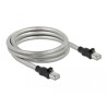 Kabel sieciowy RJ45 Cat.6A U/FTP w koszulce metalowej 5m Delock 80111