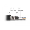 Kabel sieciowy RJ45 Cat.6A F/UTP z wewnętrzną osłoną metalową 0,5m Delock 80112