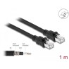 Kabel sieciowy RJ45 Cat.6A F/UTP z wewnętrzną osłoną metalową 1m Delock 80113