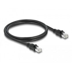 Kabel sieciowy RJ45 Cat.6A F/UTP z wewnętrzną osłoną metalową 1m Delock 80113