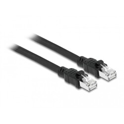 Kabel sieciowy RJ45 Cat.6A F/UTP z wewnętrzną osłoną metalową 1m Delock 80113
