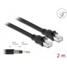 Kabel sieciowy RJ45 Cat.6A F/UTP z wewnętrzną osłoną metalową 2m Delock 80114