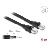 Kabel sieciowy RJ45 Cat.6A F/UTP z wewnętrzną osłoną metalową 5m Delock 80116