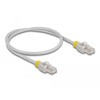 Kabel sieciowy RJ45 Cat.6A S/FTP z kolorowymi klipsami 0,5m Delock 80117