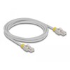 Kabel sieciowy RJ45 Cat.6A S/FTP z kolorowymi klipsami 2m Delock 80119