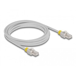 Kabel sieciowy RJ45 Cat.6A S/FTP z kolorowymi klipsami 3m Delock 80120