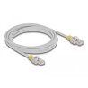 Kabel sieciowy RJ45 Cat.6A S/FTP z kolorowymi klipsami 3m Delock 80120