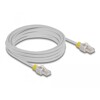 Kabel sieciowy RJ45 Cat.6A S/FTP z kolorowymi klipsami 5m Delock 80121