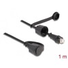 Kabel sieciowy RJ45 męski na RJ45 męski Cat.6 STP z nasadką ochronną do zastosowań zewnętrznych IP68 odporny na pył i wodę czarn