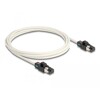 Kabel sieciowy RJ45 męski na męski Cat.6A S/FTP z obracanymi klipsami kolorowymi 2m biały Delock 80170