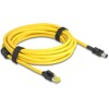 Kabel RJ45 męski Cat.6 do Mini I/O 8-pinowy D-shape typ 5 męski 5m żółty Delock 81253