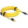 Kabel RJ45 męski Cat.6 do Mini I/O 8-pinowy D-shape typ 5 męski 5m żółty Delock 81253