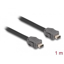 Kabel sieciowy ix Industrial A-coded męski do męski Cat.7 1m Delock 82008