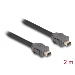 Kabel sieciowy ix Industrial A-coded męski do męski Cat.7 2m Delock 82016